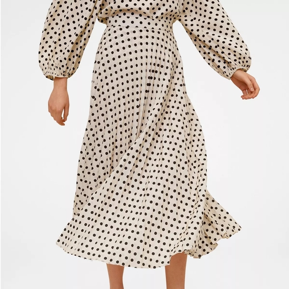 Mango polka dot pleated skirt - Picture 2 of 2